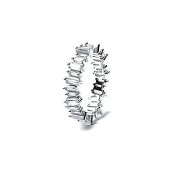 LORA BAGUETTE Ring - Silber Rhodiniert - LIMITIERT - CLASSYANDFABULOUS JEWELRY