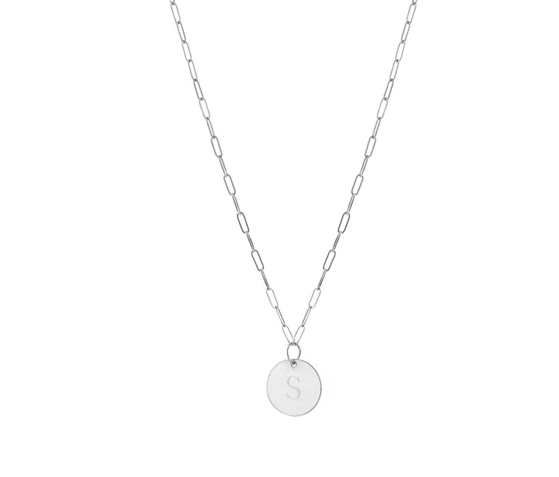 THE MINI LOVE TAG NECKLACE - Kette mit kleinem gravierbarem Medaillon Anhänger -  Silber - CLASSYANDFABULOUS JEWELRY