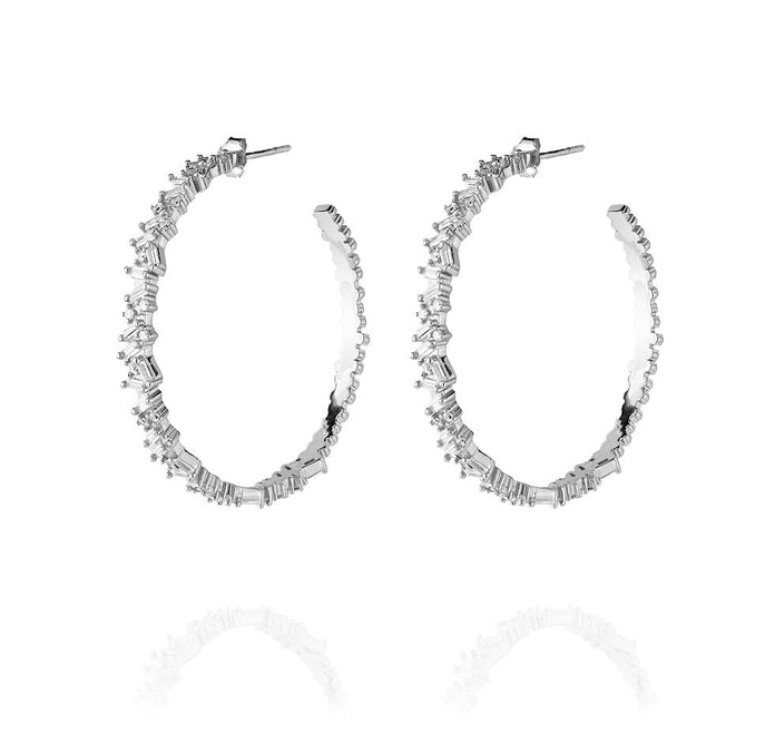 LORA BIG HOOPS - Silber - LIMITIERT - CLASSYANDFABULOUS JEWELRY