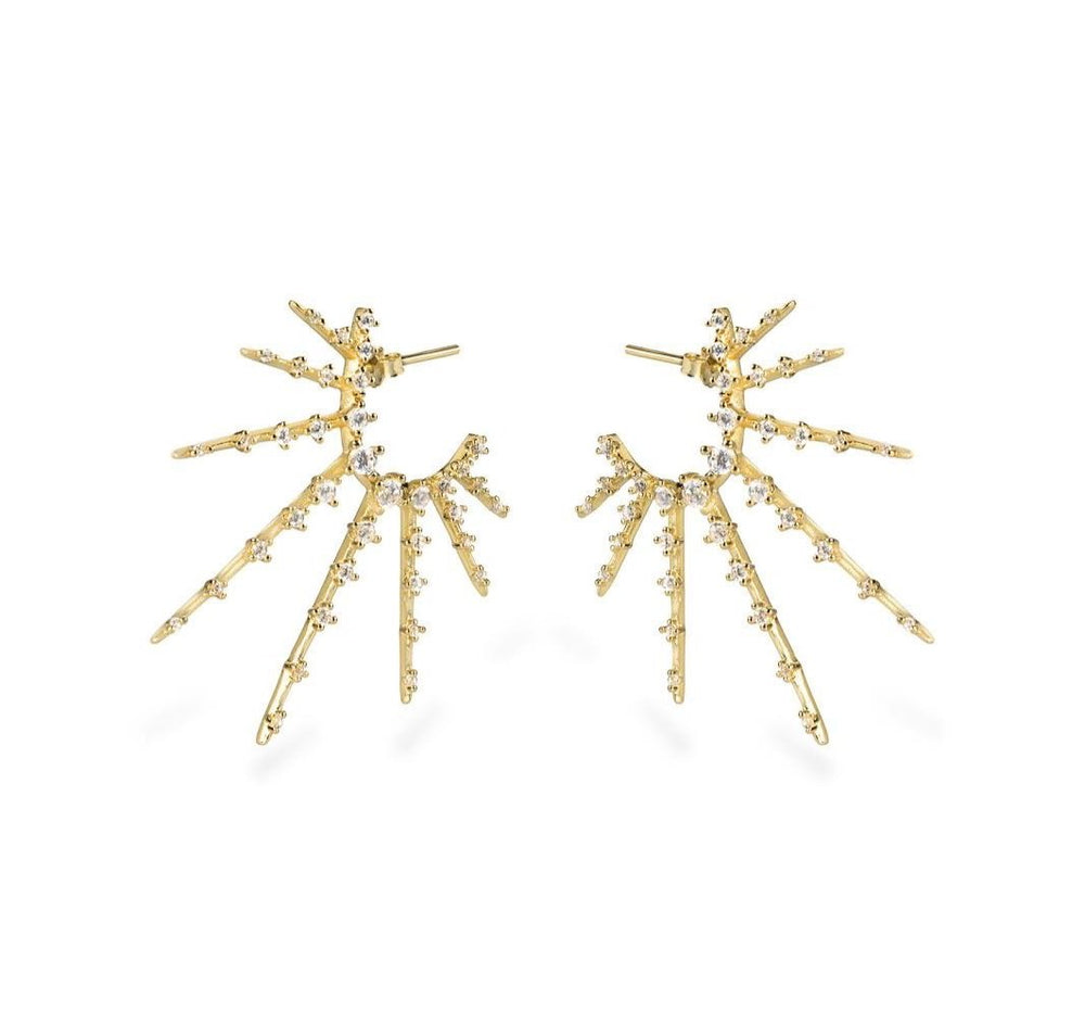 GIZA Starburst Earrings - Gold - CLASSYANDFABULOUS JEWELRY