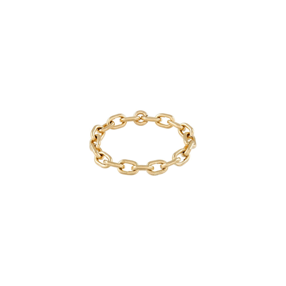 Micro Link Chain Ring  - Kettenring -  Gold - CLASSYANDFABULOUS JEWELRY