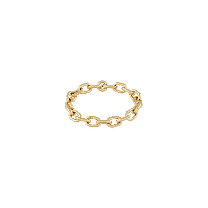 Micro Link Chain Ring  - Kettenring -  Gold - CLASSYANDFABULOUS JEWELRY