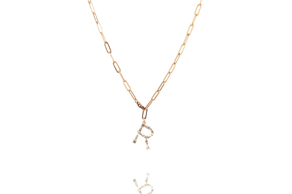 Coole Buchstaben Kette - The Big 2in1 Letter Chain - Gold - CLASSYANDFABULOUS JEWELRY