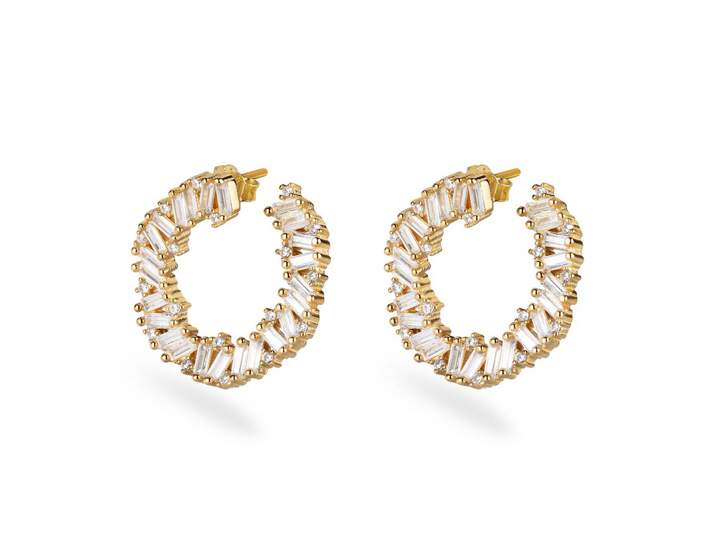 LORA HIDE Earrings - Gold - LIMITIERT - CLASSYANDFABULOUS JEWELRY