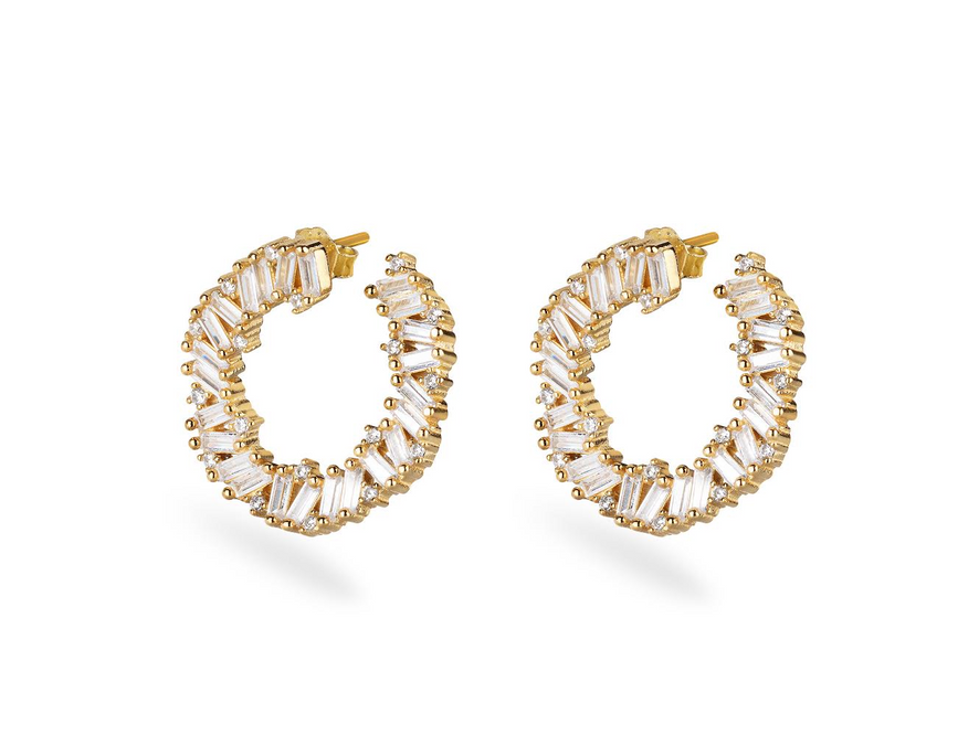 LORA HIDE Earrings - Gold - LIMITIERT - CLASSYANDFABULOUS JEWELRY