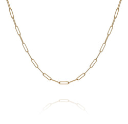 VALDA Long Link Chain - Grobe Gliederkette -  Gold - CLASSYANDFABULOUS JEWELRY