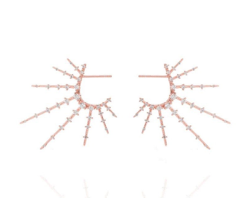 GIZA STARBURST EARRINGS - Roségold