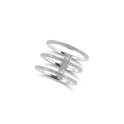 ALEA TRIPLE Ring - Silber rhodiniert - LIMITIERT - CLASSYANDFABULOUS JEWELRY